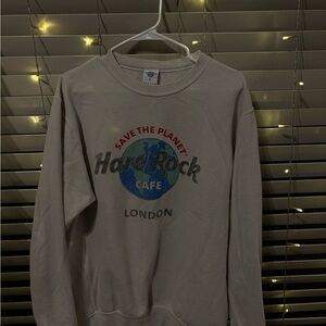 Hard Rock Cafe Gray Crewneck Sweater